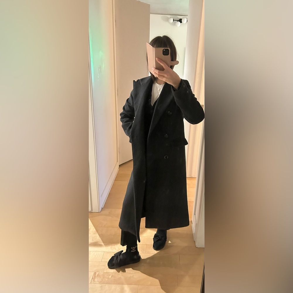 Dynamite Double Breasted Wool Coat - Picture 4 of 5